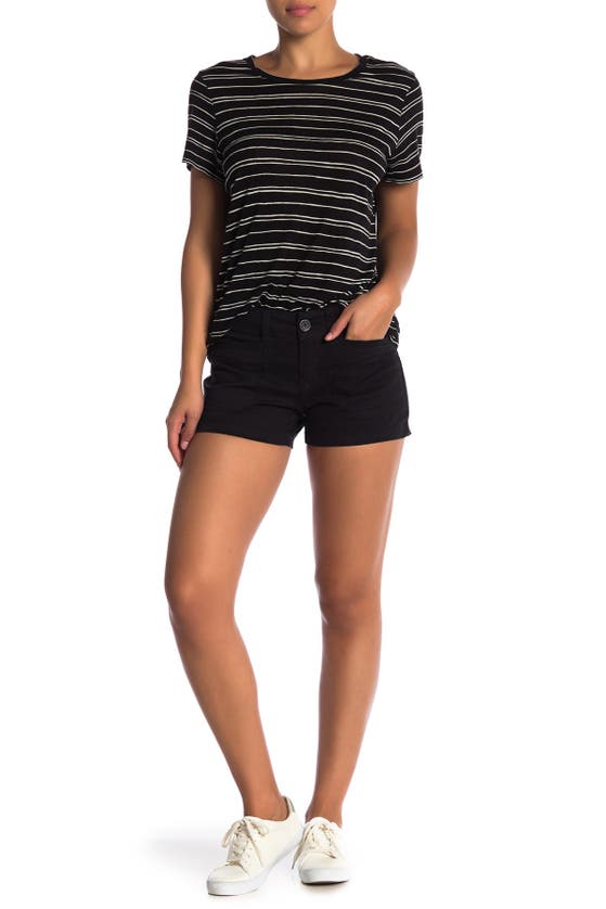 Shop Unionbay Delaney Stretch Twill Shorts In Black
