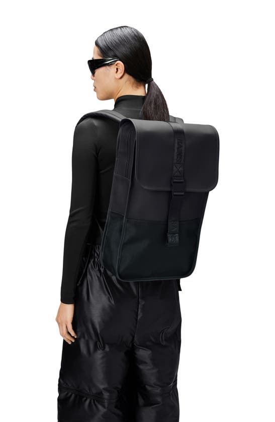 Shop Rains Waterproof Trail Backpack In Black