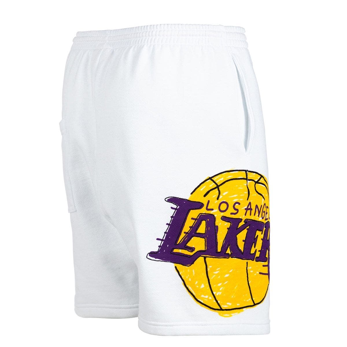 lakers shorts white