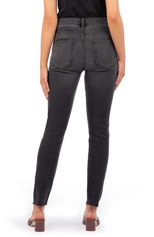 Shop Kut From The Kloth Charlize Fab Ab Raw Hem Ankle Cigarette Jeans In Sensitive