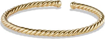 David Yurman Cablespira Bracelet in 18K Rose Gold Women's Size Small