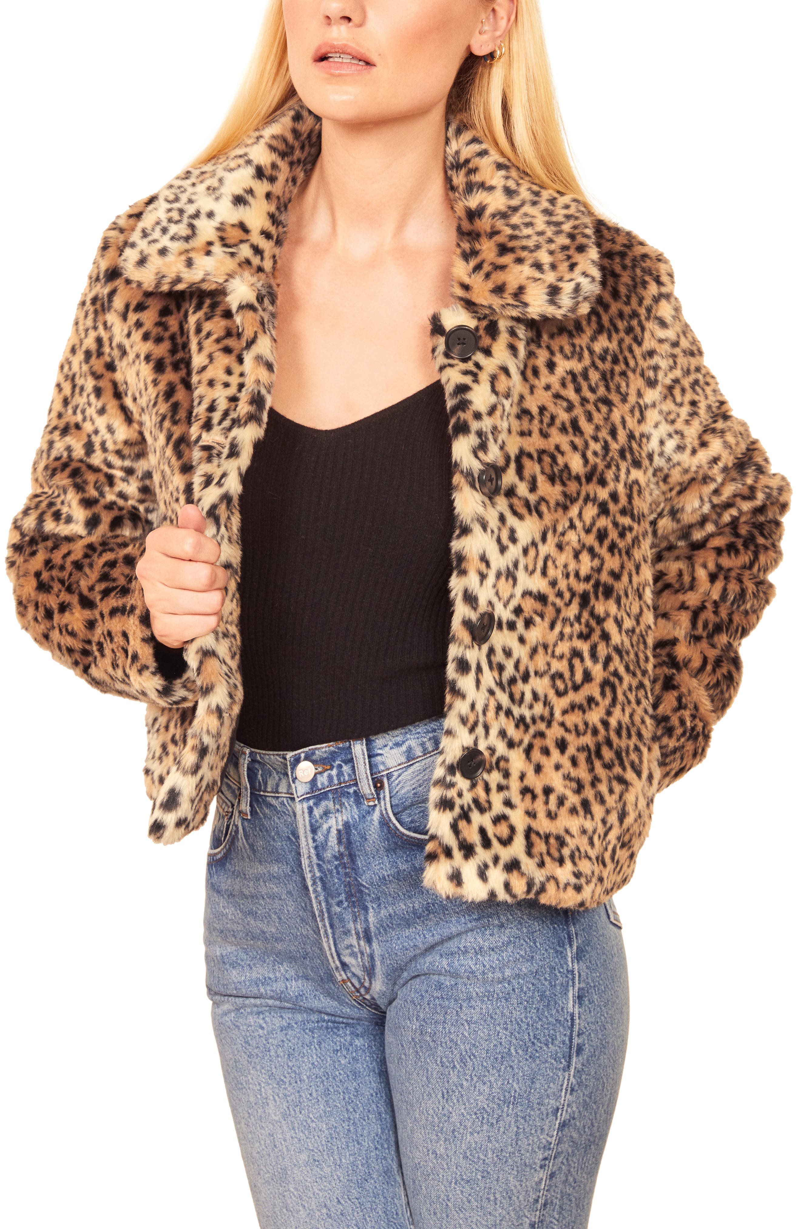 reformation fur coat