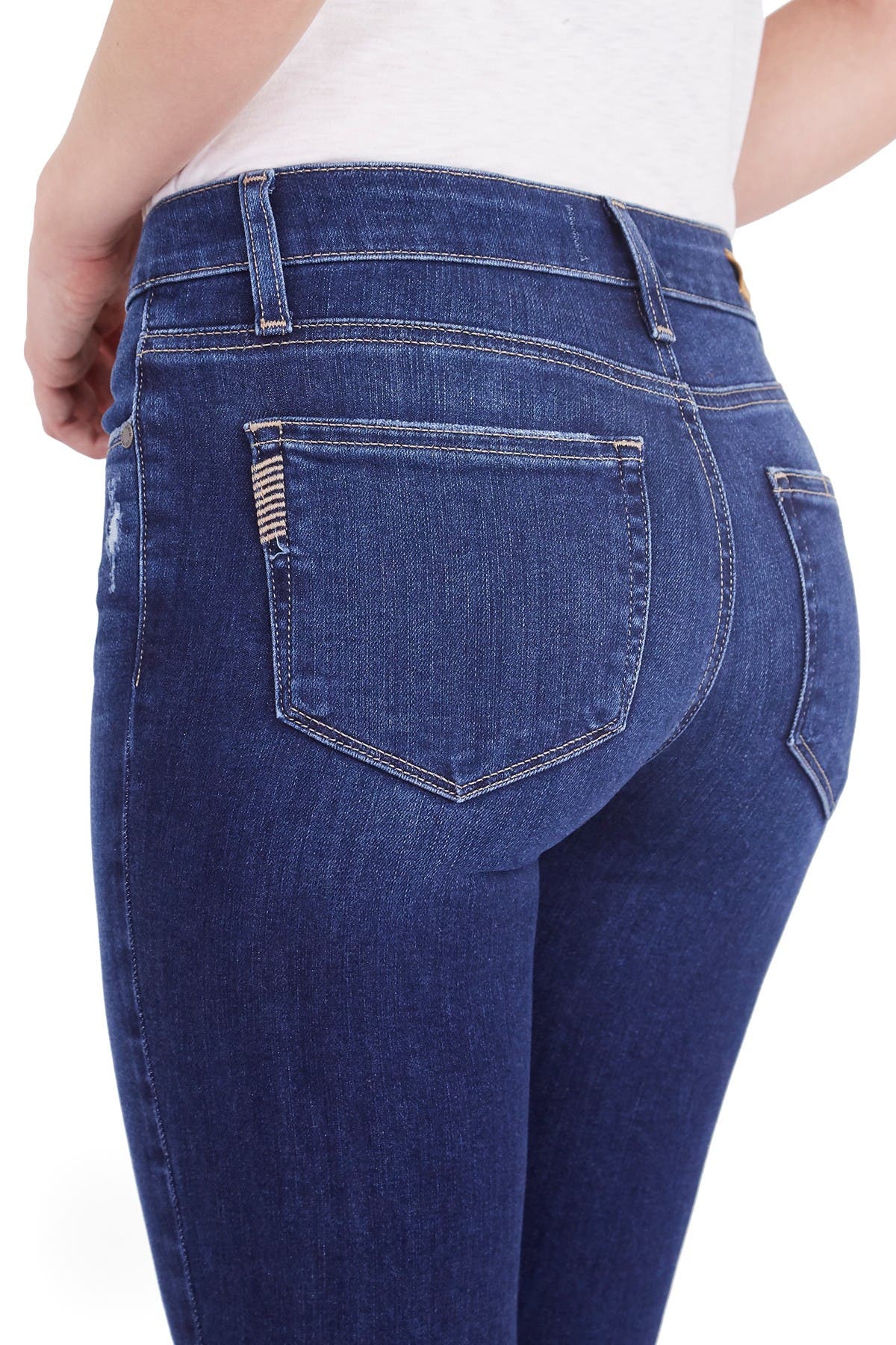 paige kylie crop raw hem