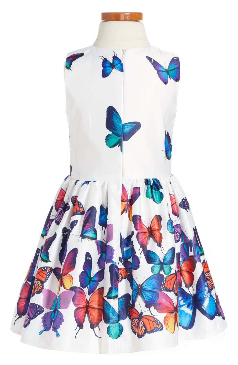 Halabaloo Butterfly Print Dress (Toddler Girls, Little Girls & Big ...