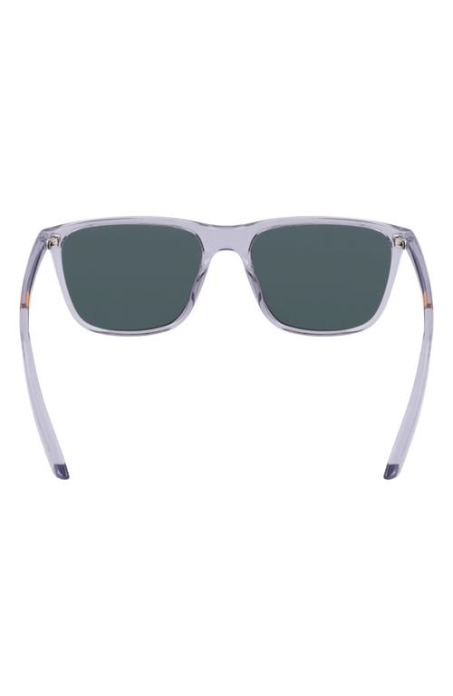 Nike State 55mm Mirrored Square Sunglasses In Wolf Grey/orange Mirror