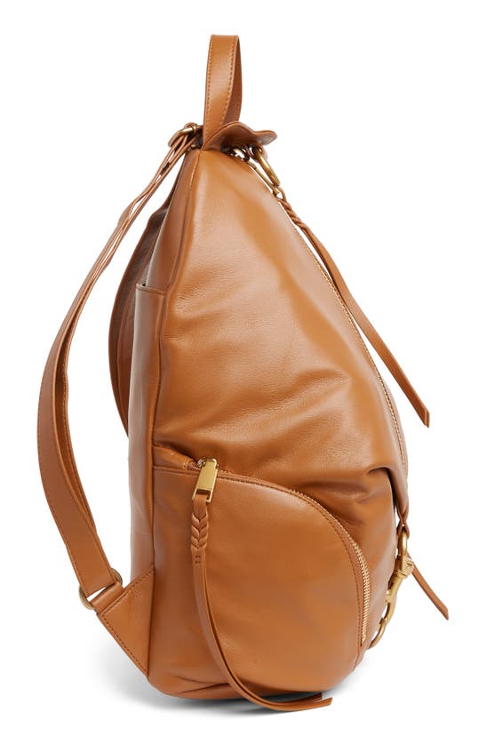 Rebecca Minkoff Jumbo Julian Leather Backpack In Caramello