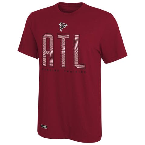 Atlanta Falcons Red Side Drill Long Sleeve T-Shirt