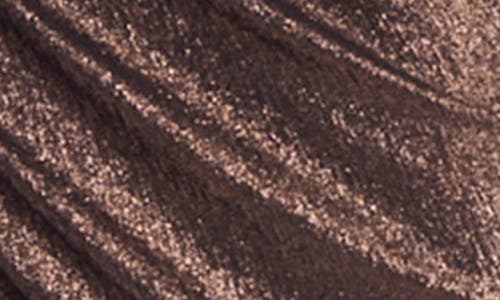 Jewel Badgley Mischka One-shoulder Jersey Gown In Copper