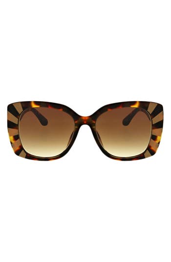 Bcbg 58mm Oversize Butterfly Sunglasses In Brown