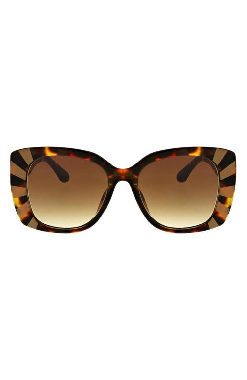 Shop Bcbg 58mm Oversize Butterfly Sunglasses In Shiny Tortoise