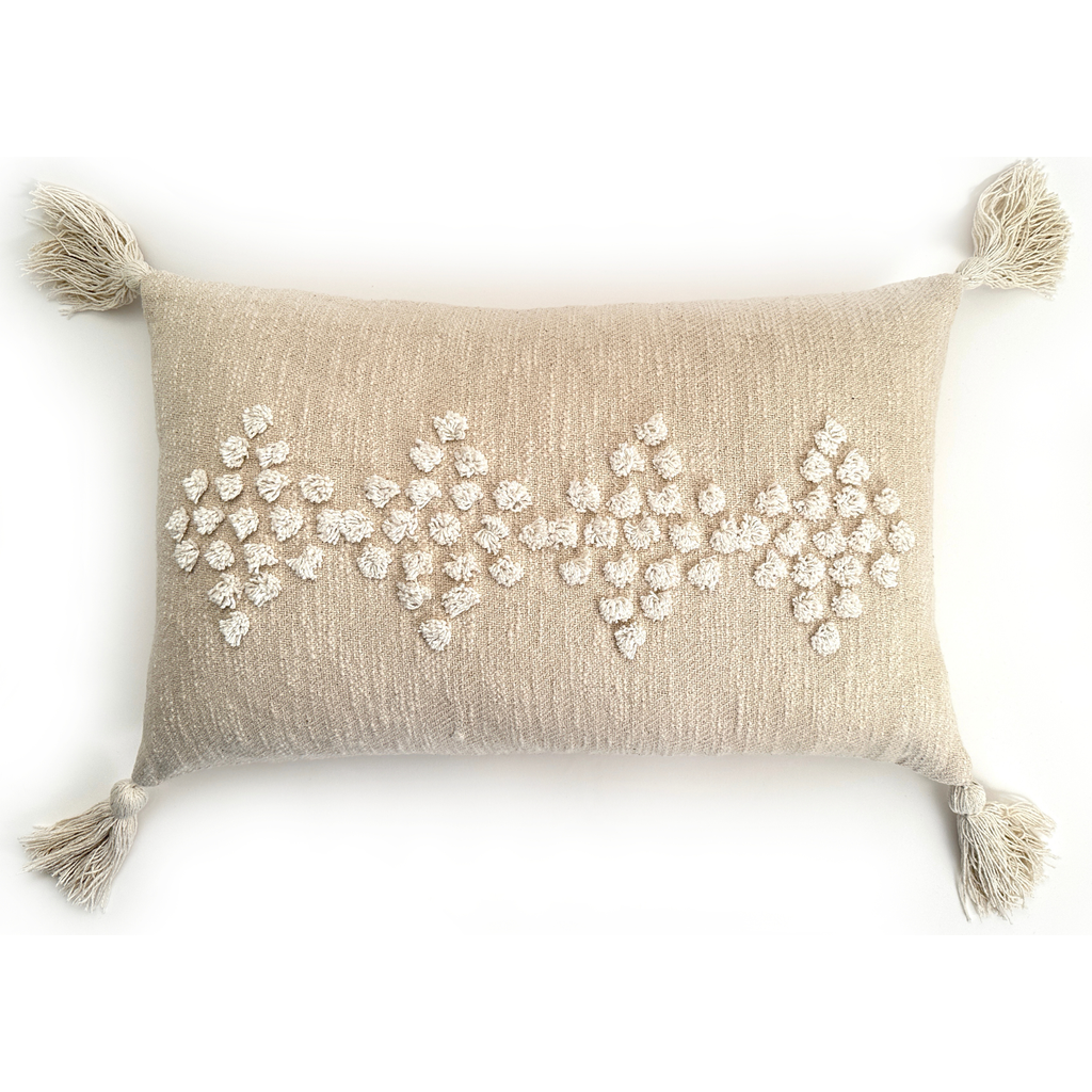 Bit Of Meraki Viha Throw Pillow With Insert In Natural