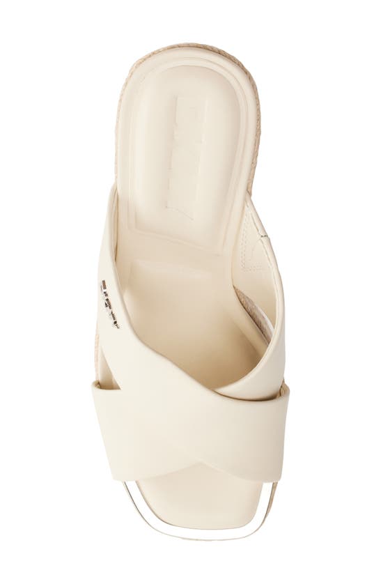 Shop Dkny Maryn Espadrille Wedge Platform Sandal In Bone