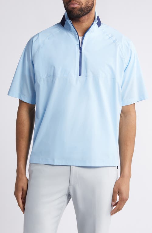 johnnie-O Stealth Stowable Short Sleeve Pullover Rain Jacket at Nordstrom,