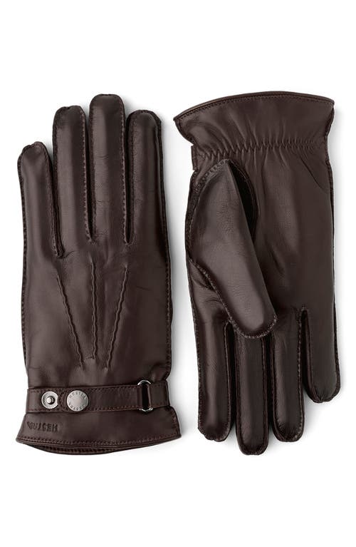 'Jake' Leather Gloves in Espresso