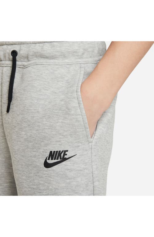 Shop Nike Sportswear Tech Fleece Shorts In Dark Grey Heather/black