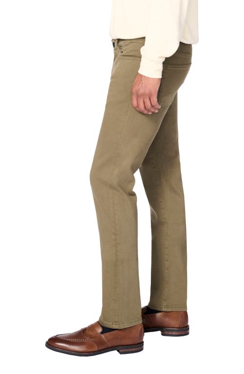 Warp & Weft Warp+weft Ams Slim Fit Jeans In Moss Green