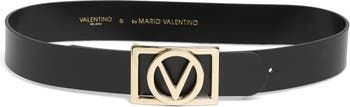 Valentino by Mario Valentino Women's Dolly Logo Leather Belt - Ink Blue -  Size M - Yahoo Shopping
