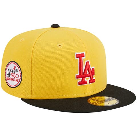 Men's New Era Yellow/Black Milwaukee Brewers Grilled 59FIFTY Fitted Hat 