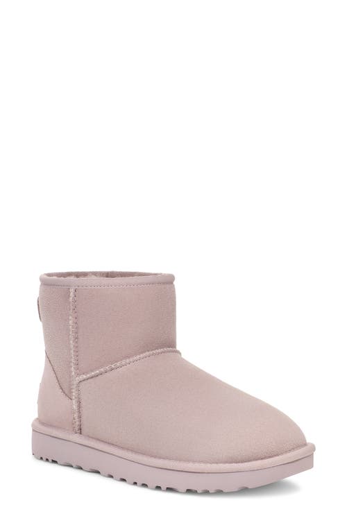 Shop Ugg(r) Ugg Classic Mini Ii Genuine Shearling Lined Boot In Pale Smoke