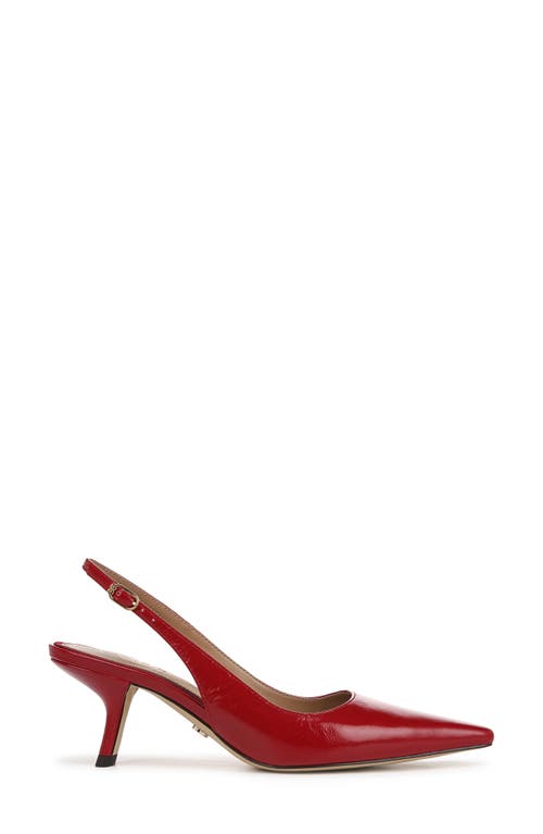 Shop Sam Edelman Bianka Slingback Pump In Deep Scarlet