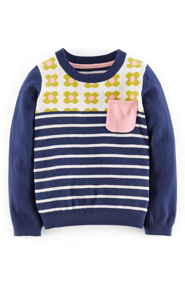 Mini Boden 'Sweet' Scalloped Knit Sweater (Toddler Girls, Little Girls ...
