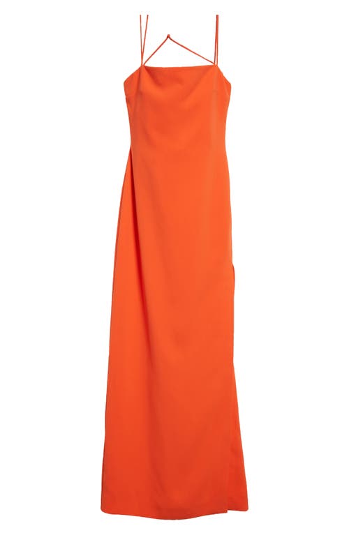 Shop Stine Goya Sofie Metal Detail Dress In Tangerine Tango