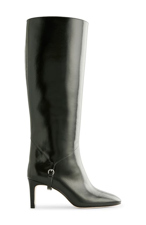 Shop Reformation Gae Knee High Boot In Black Leather