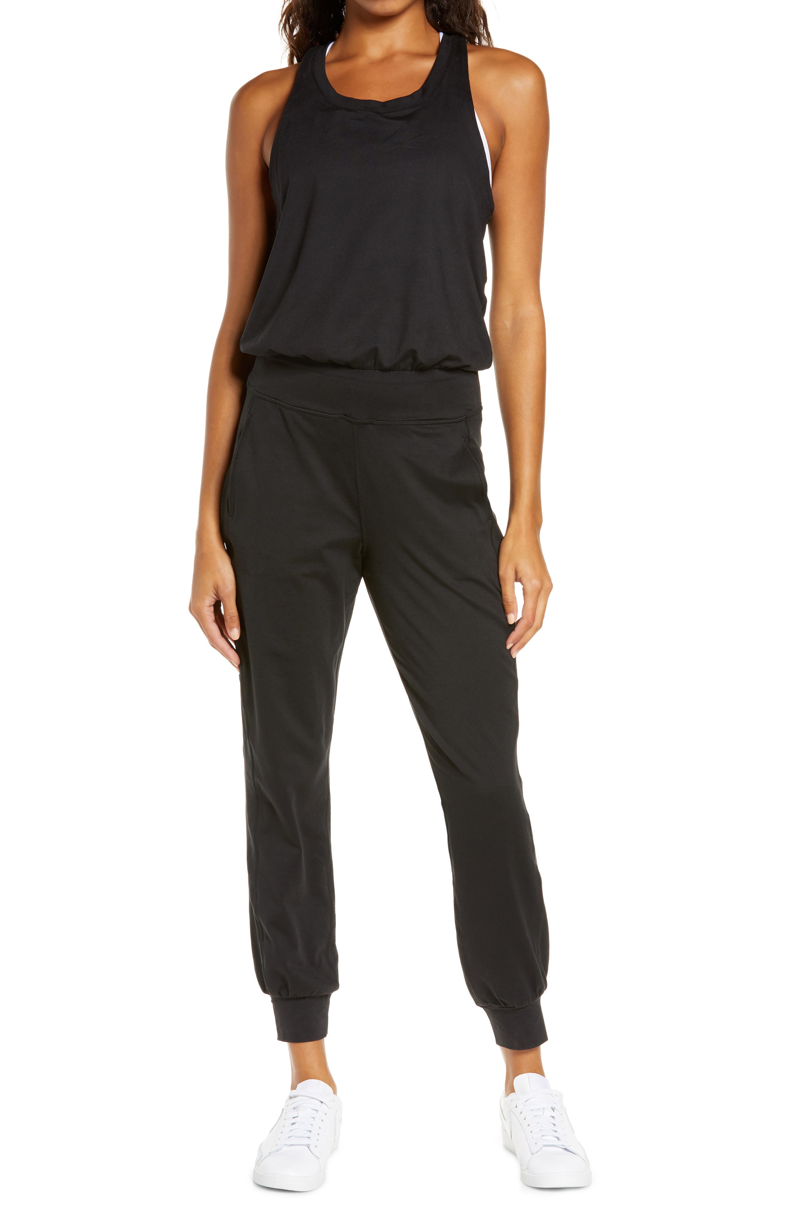 black jumpsuit denim