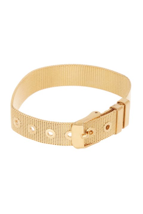 14K Gold Plated Belt Bracelet