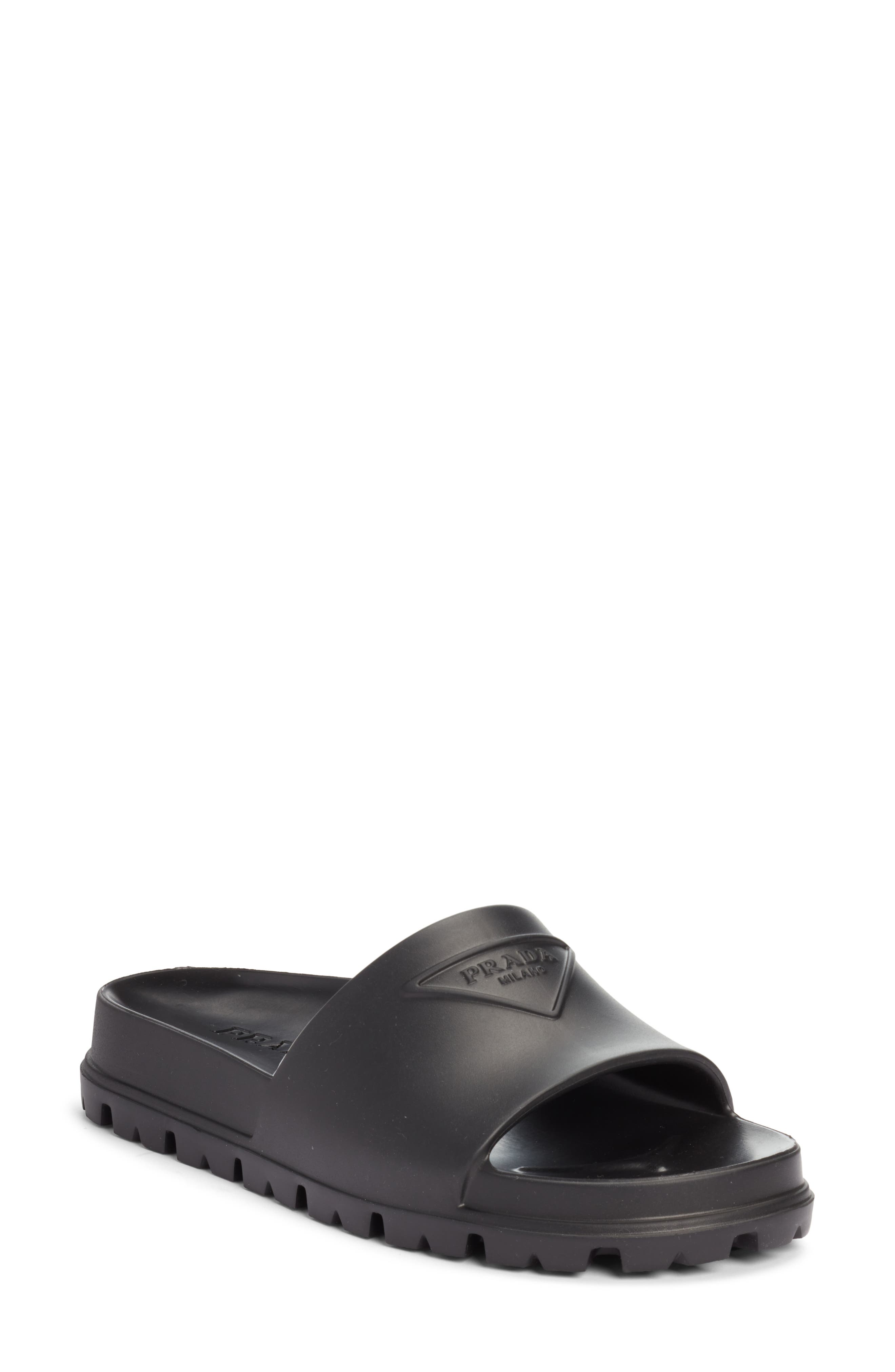 prada women's pool slides