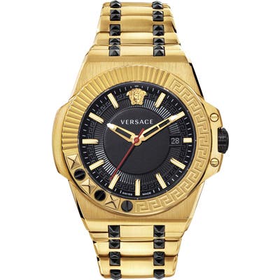 Versace Chain Reaction Bracelet Watch, 45Mm
