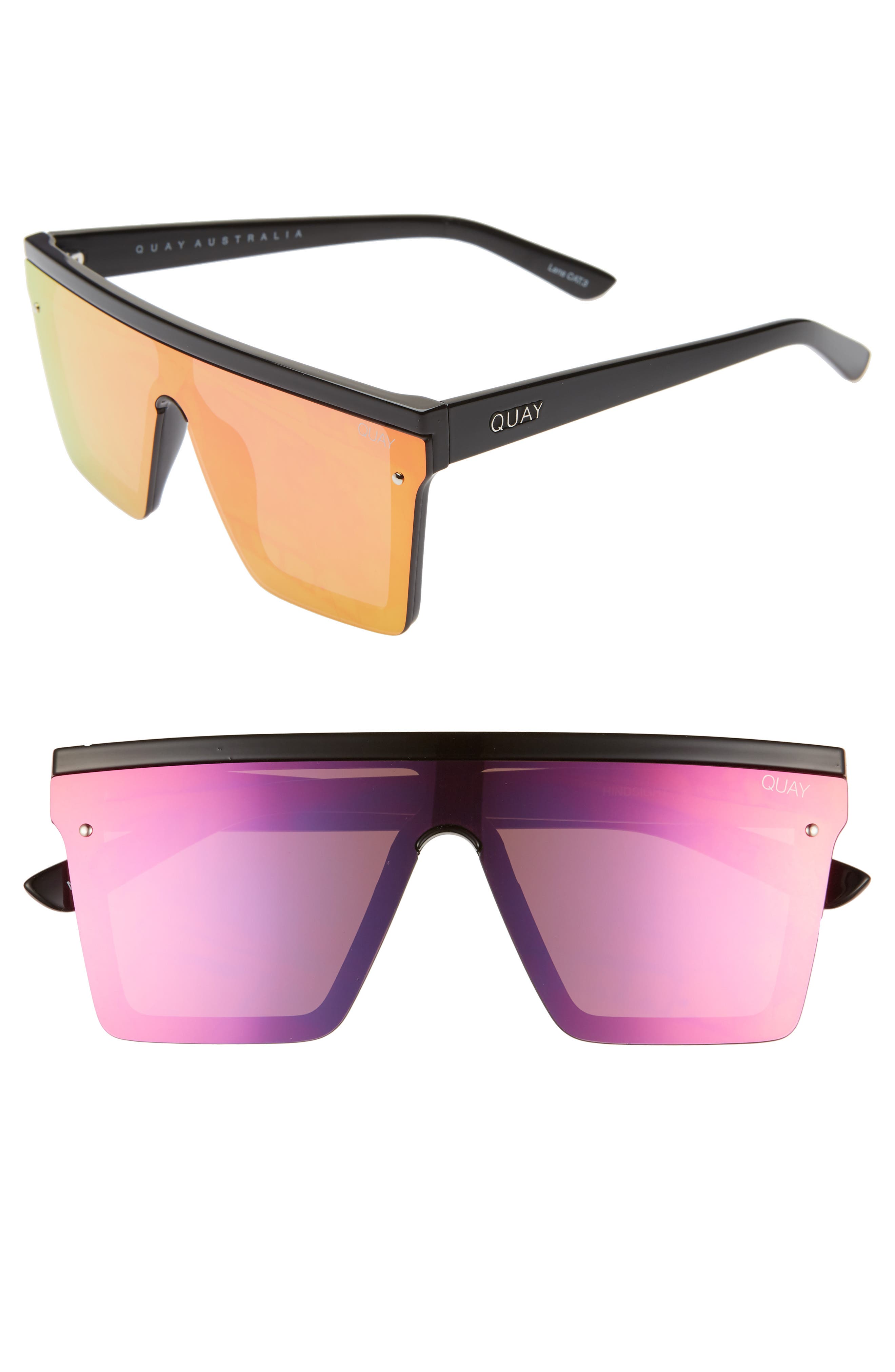 Quay Australia Hindsight 56mm Shield Sunglasses | Nordstrom