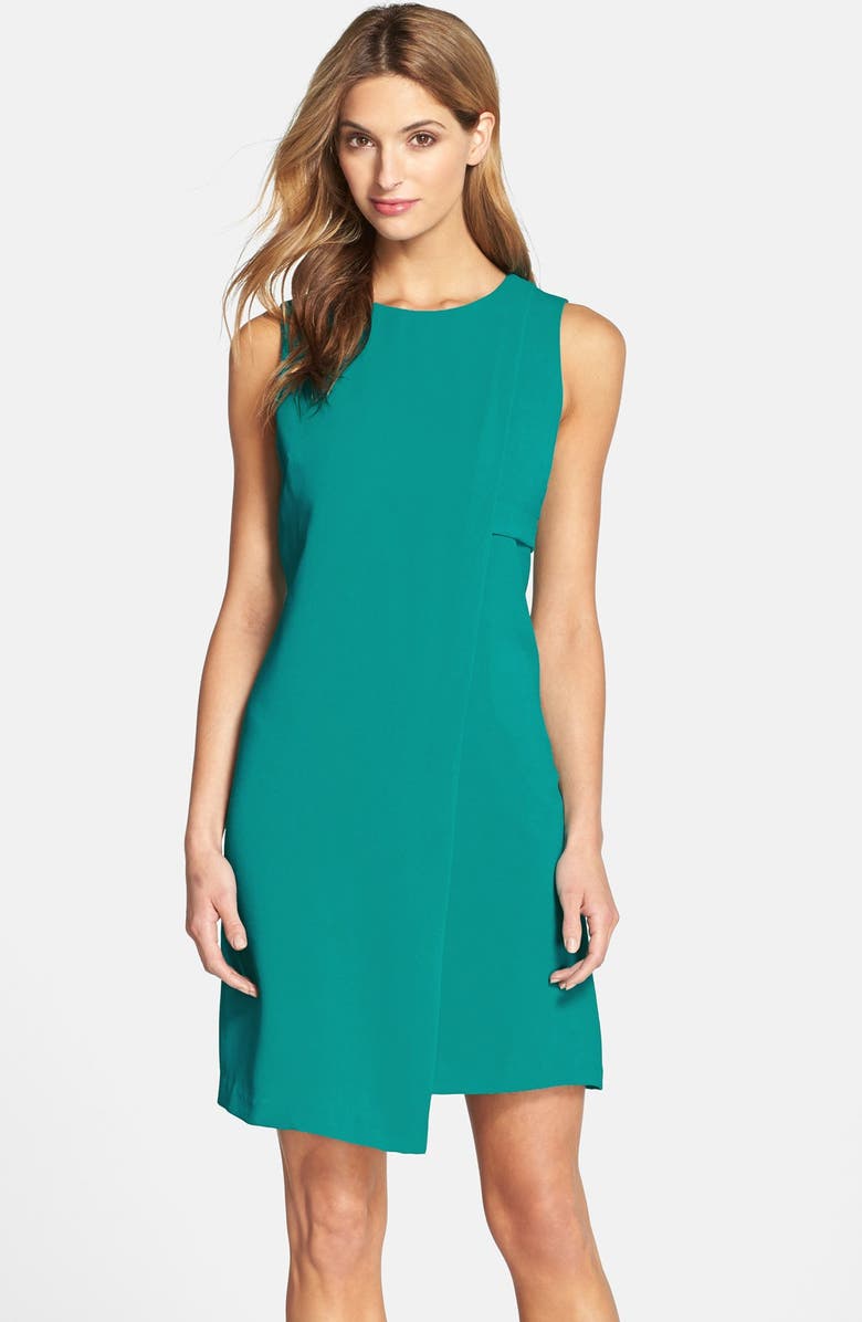 Adrianna Papell Faux Wrap Crepe Sheath Dress | Nordstrom