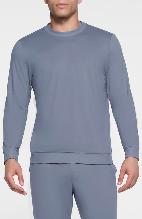 Skims Outdoor Jersey Classic Fit Long Sleeve T-shirt In Steel Blue