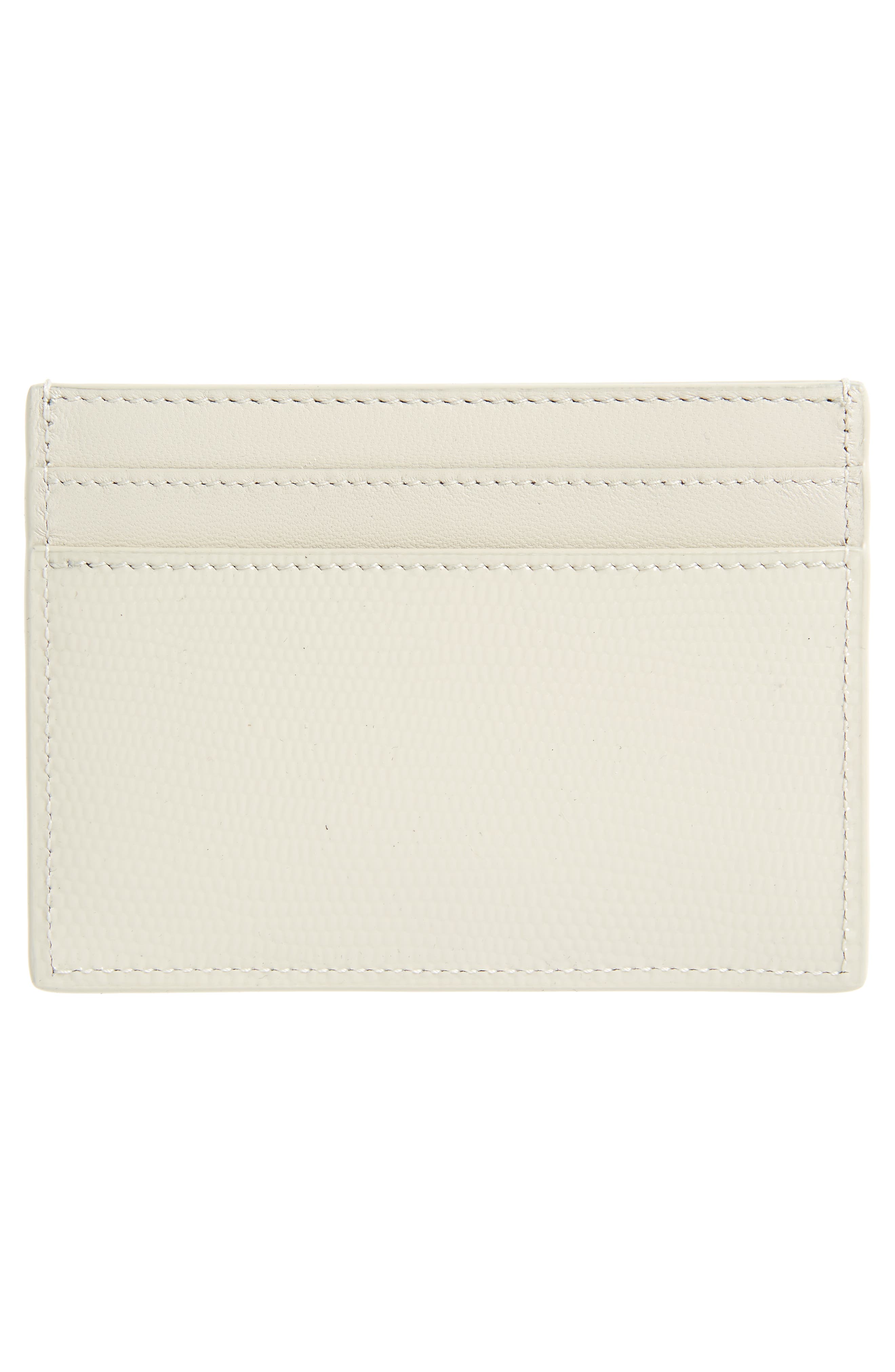 Saint Laurent YSL Monogram Card Case Crema Soft, Card Case