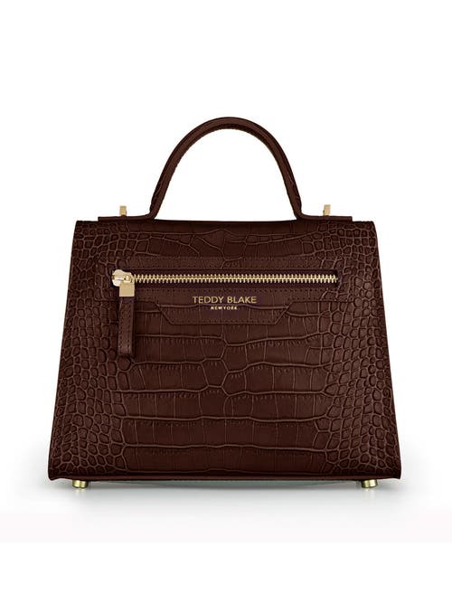 Teddy Blake Ava Croco Gold 11" In Brown