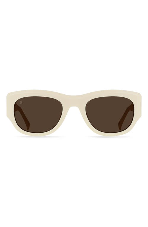 RAEN Lonso 53mm Polarized Rectangular Sunglasses in New Blonde/Vibrant Brown at Nordstrom