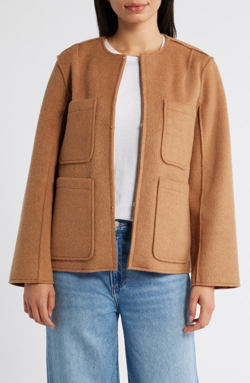 Wit & Wisdom Shoulder Dart Coat In Candy Yam