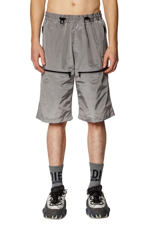 DIESEL P-McKell-Short Nylon Shorts Grey at Nordstrom, Us