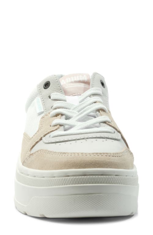 Palladium Pallasphalt Platform Sneaker In Star White/sand