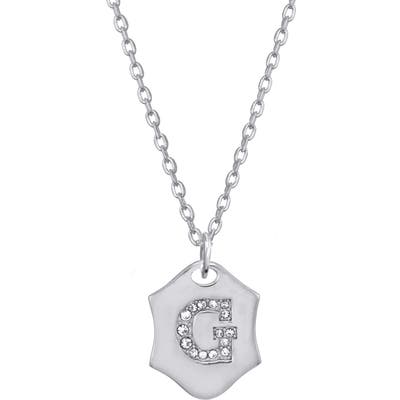 Stella + Ruby Nom De Plume Initial Pendant Necklace