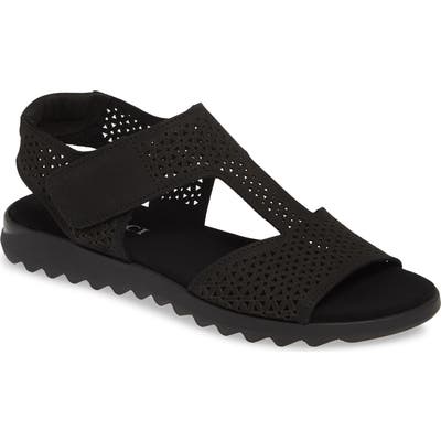Sesto Meucci Tootie Perforated Sandal, Black