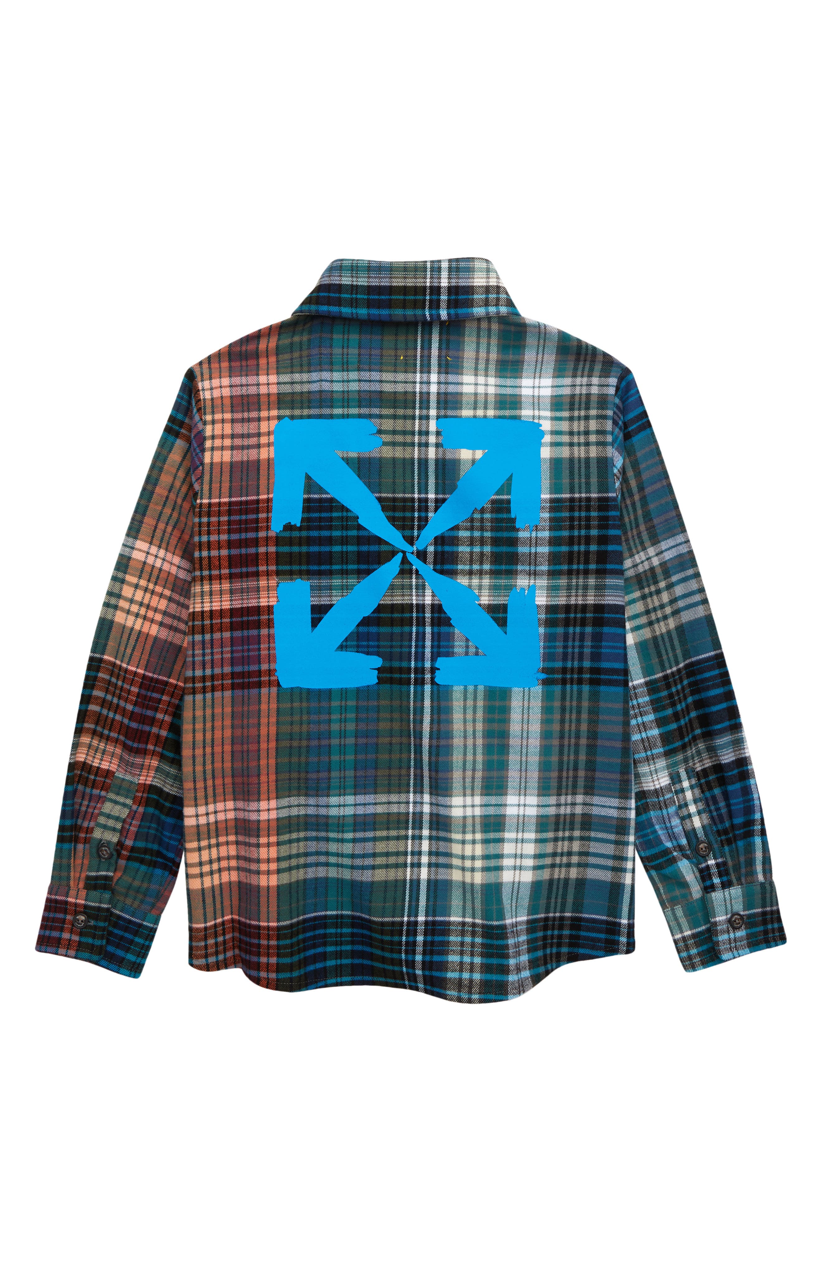 off white plaid flannel