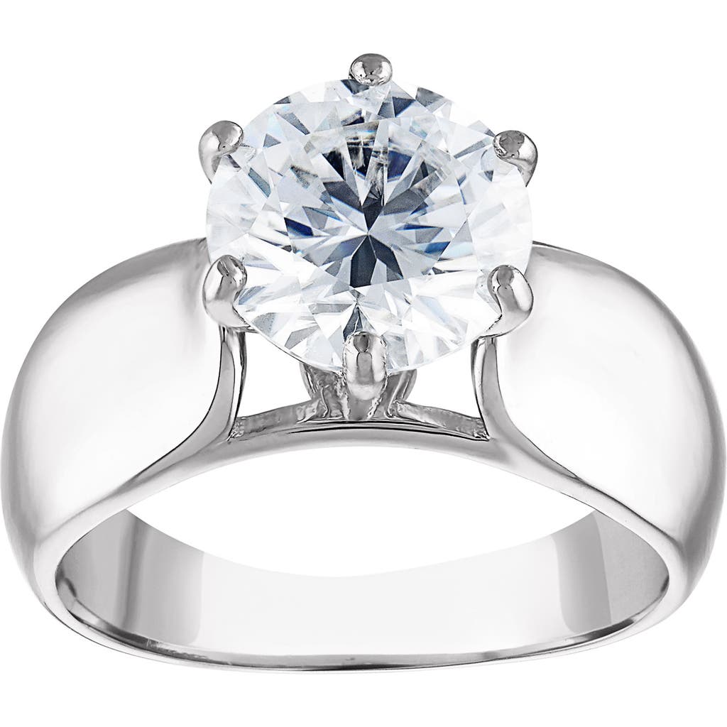 Fzn Lab Created Moissanite Ring In White
