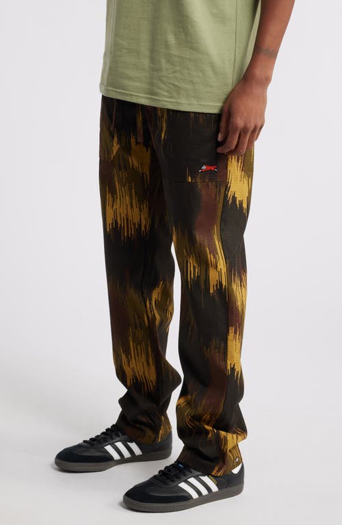 ICECREAM ICECREAM DRIP CAMO STRAIGHT FIT DRAWSTRING RIPSTOP PANTS 