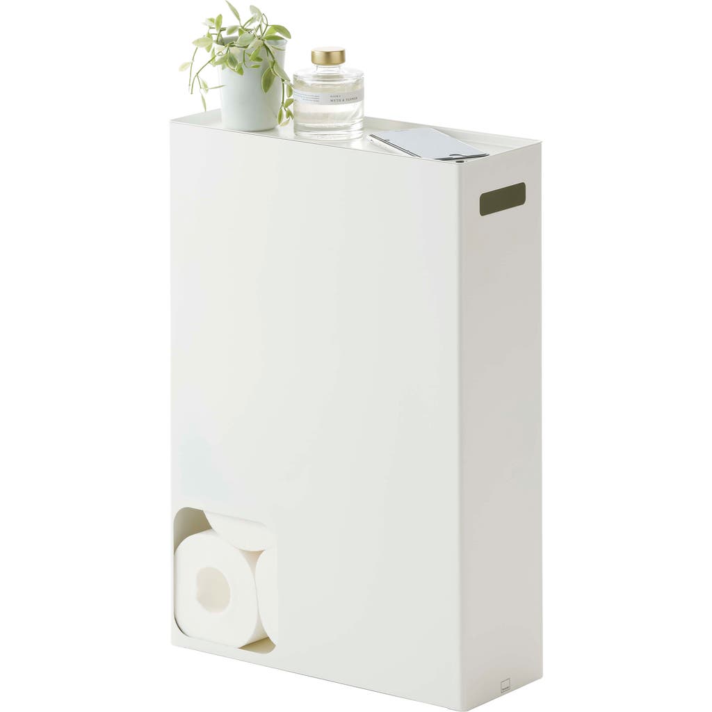 Yamazaki Toilet Paper Stocker In White