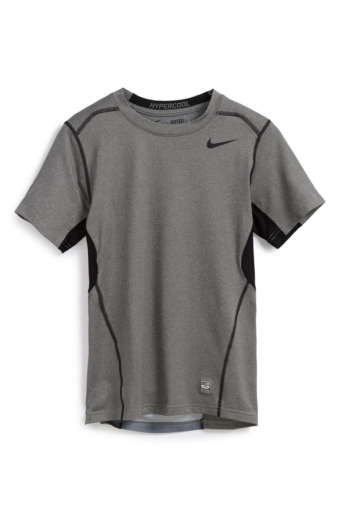 white nike pro combat shirt