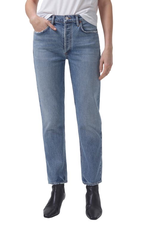Riley High Waist Straight Leg Jeans in Quiver