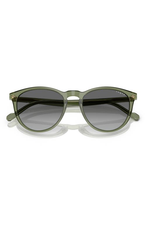 Vogue 53mm Phantos Sunglasses In Transparent Green