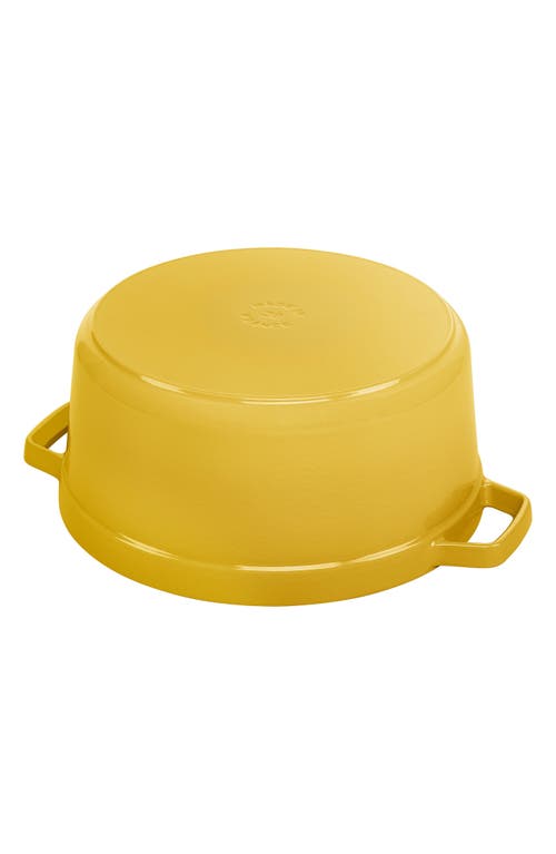 Shop Staub 7-quart Enameled Cast Iron Dutch Oven In Citron